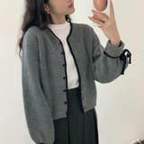 リボン袖ニットカーディガン【韓国ファッション】 | Doula Doula | 詳細画像2 