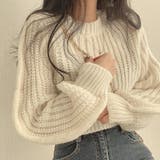 ローゲージクロップドニット【韓国ファッション】 | Girly Doll | 詳細画像2