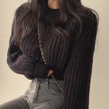 ローゲージクロップドニット【韓国ファッション】 | Girly Doll | 詳細画像12