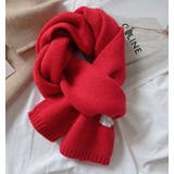 レッド | ベーシックカラバリマフラー【韓国ファッション】 | Girly Doll