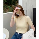 サマーリブニットトップス【韓国ファッション】 | Girly Doll | 詳細画像12 