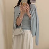 ブルー | ニットカーディガン&キャミ【韓国ファッション】 | Girly Doll