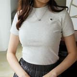 グレー | Tシャツ【韓国ファッション】 | Girly Doll