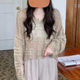 クロシェニットプルオーバー【韓国ファッション】【春夏新商品】 | Doula Doula | 詳細画像4 