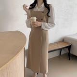 ベージュ | ワンピース【韓国ファッション】 | Girly Doll