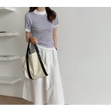 ツイード編み半袖ニットトップス【韓国ファッション】 | Doula Doula | 詳細画像6 