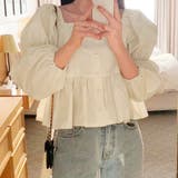 ボリュームスリーブペプラムブラウス【韓国ファッション】 | Doula Doula | 詳細画像5 