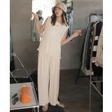 リブニットタンクトップ＆パンツ セットアップ【韓国ファッション】【春夏新商品】 | Doula Doula | 詳細画像6 
