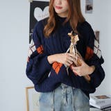 アーガイルケーブルハイネック | Girly Doll | 詳細画像16