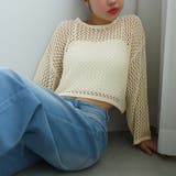 ゆるメッシュ透かし編みプルオーバー | Girly Doll | 詳細画像6