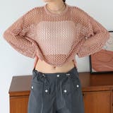 ゆるメッシュ透かし編みプルオーバー | Girly Doll | 詳細画像9