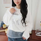 チュール重ね箔ロゴロンT | Girly Doll | 詳細画像1