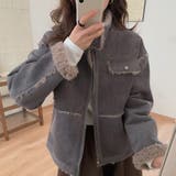 グレー | フリースジャケット | Girly Doll