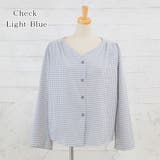チェック柄×ライトブルー | シャツ【韓国ファッション】 | Girly Doll