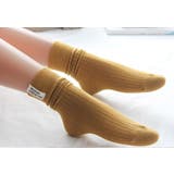 レディース靴下 シンプル リブロングルーソックス | Girly Doll | 詳細画像4