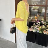 バックパールチェーンルーズTシャツ【韓国ファッション】 | Girly Doll | 詳細画像6 