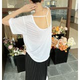 バックパールチェーンルーズTシャツ【韓国ファッション】 | Girly Doll | 詳細画像10 