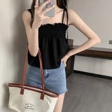 シャーリングフレアキャミソール【韓国FASHION】【2022春夏商品】 | Girly Doll | 詳細画像14