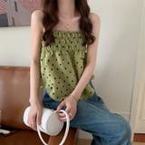 イレギュラーヘムシャーリングフレアキャミソール | Girly Doll | 詳細画像3