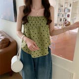 イレギュラーヘムシャーリングフレアキャミソール | Girly Doll | 詳細画像4