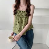 イレギュラーヘムシャーリングフレアキャミソール | Girly Doll | 詳細画像5