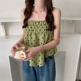 イレギュラーヘムシャーリングフレアキャミソール | Girly Doll | 詳細画像6
