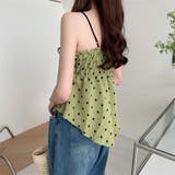 イレギュラーヘムシャーリングフレアキャミソール | Girly Doll | 詳細画像7