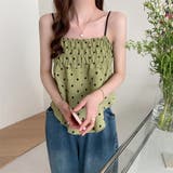 イレギュラーヘムシャーリングフレアキャミソール | Girly Doll | 詳細画像9
