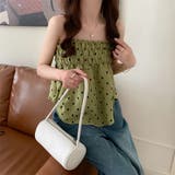 イレギュラーヘムシャーリングフレアキャミソール | Girly Doll | 詳細画像10