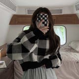ギンガムチェックニットトップス【韓国ファッション】 | Girly Doll | 詳細画像6