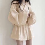ベージュ | フードシャツ&ショートパンツ セットアップ【韓国ファッション】【春夏新商品】 | Girly Doll
