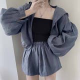 フードシャツ&ショートパンツ セットアップ【韓国ファッション】【春夏新商品】 | Girly Doll | 詳細画像6