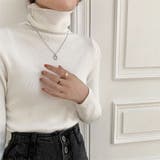 タートルネックリブニットトップス【韓国ファッション】【春夏新商品】 | Girly Doll | 詳細画像11 