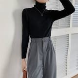 タートルネックリブニットトップス【韓国ファッション】【春夏新商品】 | Girly Doll | 詳細画像32 