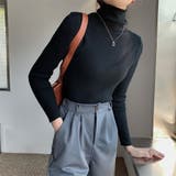 タートルネックリブニットトップス【韓国ファッション】【春夏新商品】 | Girly Doll | 詳細画像34 