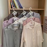 シアーシフォン シャツ【韓国ファッション】【春夏新商品】 | Girly Doll | 詳細画像4