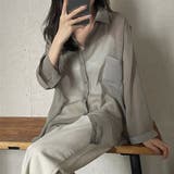 シアーシフォン シャツ【韓国ファッション】【春夏新商品】 | Girly Doll | 詳細画像10