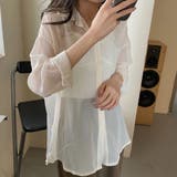 シアーシフォン シャツ【韓国ファッション】【春夏新商品】 | Girly Doll | 詳細画像12
