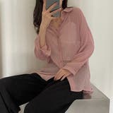 シアーシフォン シャツ【韓国ファッション】【春夏新商品】 | Girly Doll | 詳細画像19