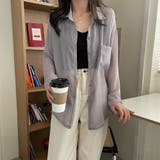 シアーシフォン シャツ【韓国ファッション】【春夏新商品】 | Girly Doll | 詳細画像25