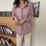 シアーシフォン シャツ【韓国ファッション】【春夏新商品】 | Girly Doll | 詳細画像27