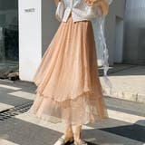 イレギュラーヘム シフォンフレアスカート【韓国ファッション】【春夏新商品】 | Doula Doula | 詳細画像11 