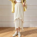 ティアードプリーツメロウ ロングスカート【韓国ファッション】【春夏新商品】 | Girly Doll | 詳細画像3