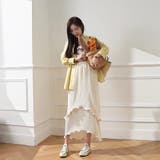 ティアードプリーツメロウ ロングスカート【韓国ファッション】【春夏新商品】 | Girly Doll | 詳細画像6