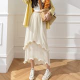 ティアードプリーツメロウ ロングスカート【韓国ファッション】【春夏新商品】 | Girly Doll | 詳細画像7