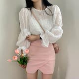 クシュっと感が可愛い。ラウンドネックボリュームスリーブブラウス | Girly Doll | 詳細画像9 