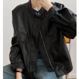 絶妙なサイズ感。PUエコレザーノーカラージャケット | Doula Doula | 詳細画像1