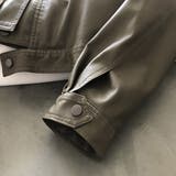 絶妙なサイズ感。PUエコレザーノーカラージャケット | Doula Doula | 詳細画像4