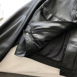 絶妙なサイズ感。PUエコレザーノーカラージャケット | Doula Doula | 詳細画像6