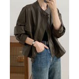 絶妙なサイズ感。PUエコレザーノーカラージャケット | Doula Doula | 詳細画像11